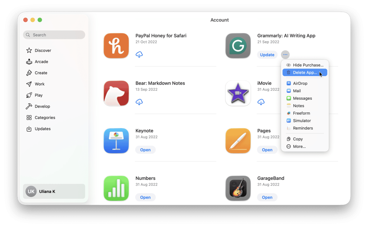 How to delete apps from Mac via the App Store