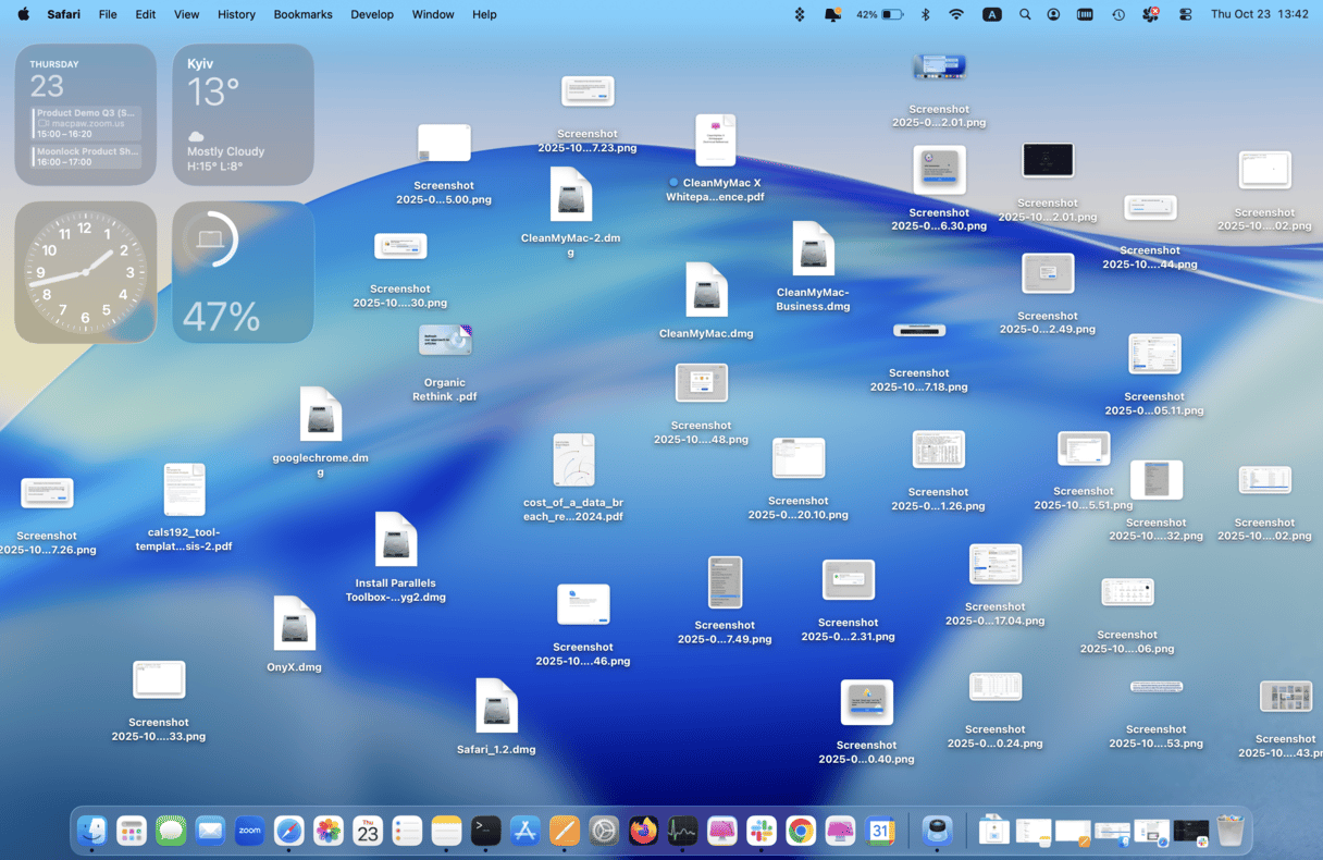 Limpia el Escritorio de tu Mac