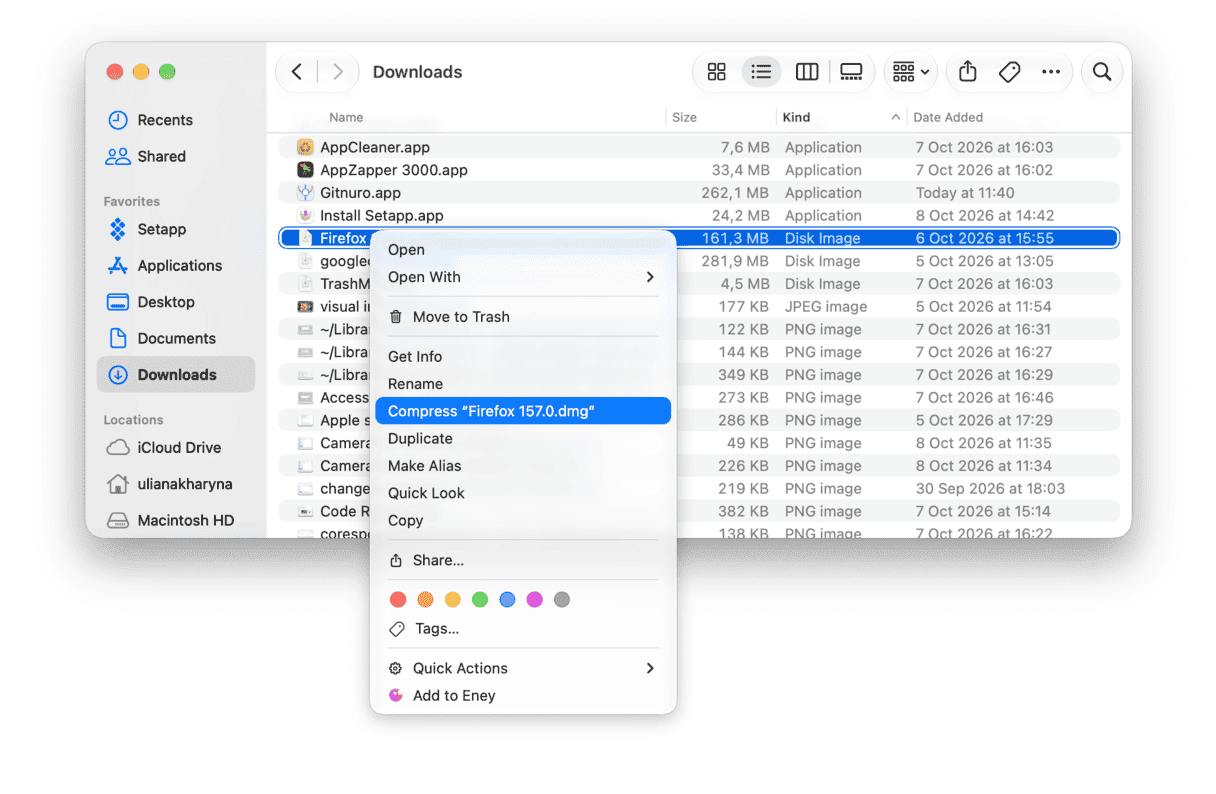 Downloads folder