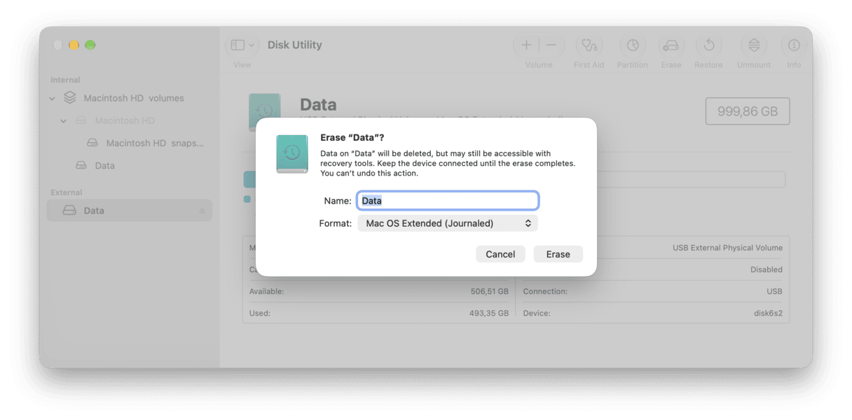 How to format external hard drive