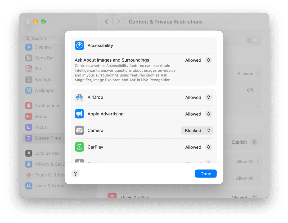 How to turn off Mac camera for all apps at once?