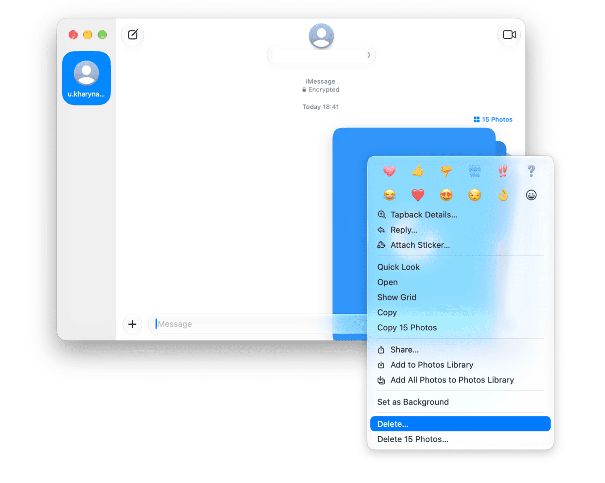 How to delete messages on Mac