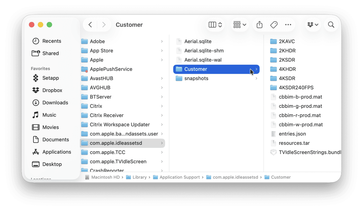 Delete Screen savers