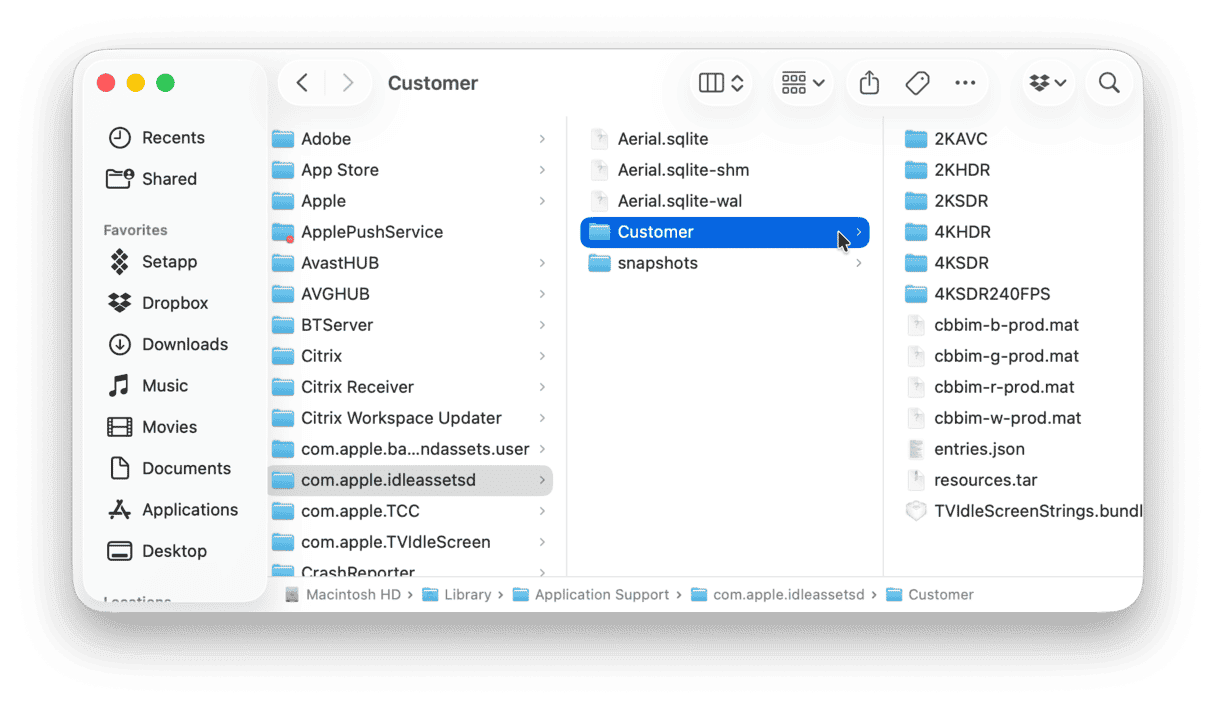 How to delete downloaded screen savers on Mac