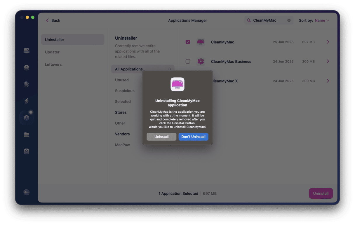 how to uninstall CleanMyMac from Mac