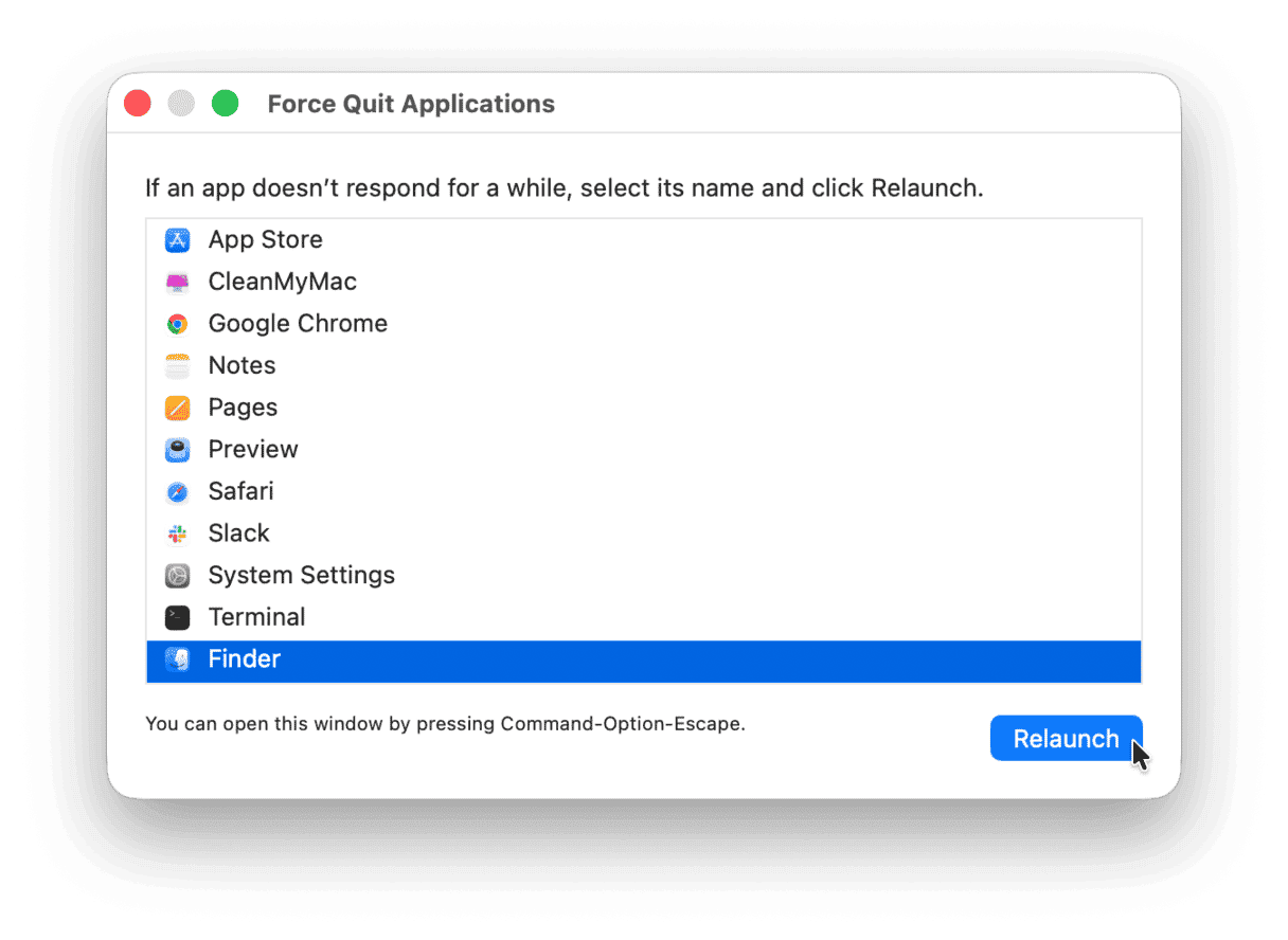 How to force quit Finder
