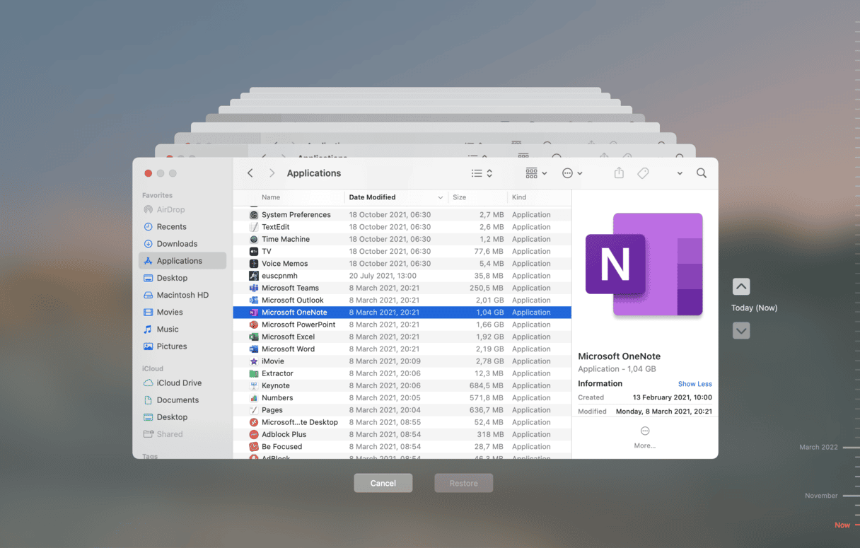 Elimina las copias de seguridad antiguas (y las de Time Machine)