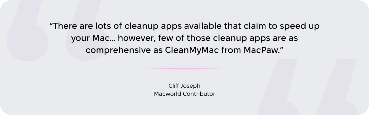 Qu&eacute; destaca en CleanMyMac