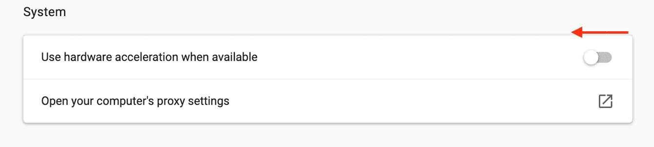 Desactiva la aceleraci&oacute;n de gr&aacute;ficos