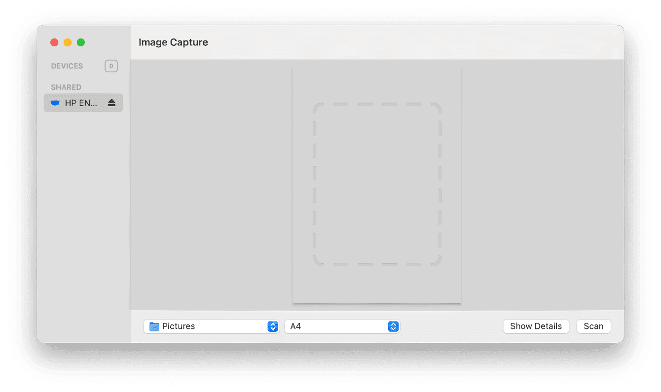Scan documents using Image Capture