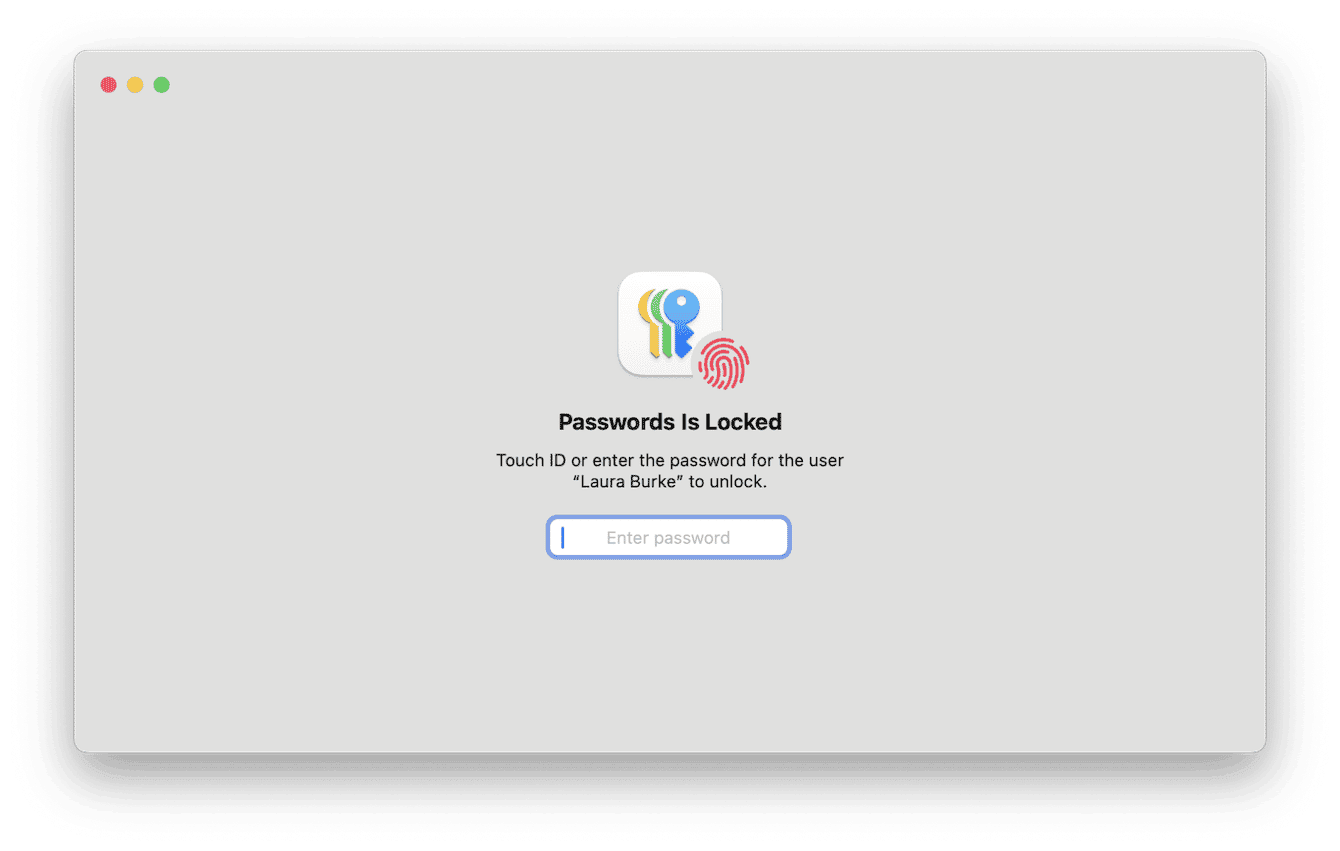 Update email password via the Passwords App