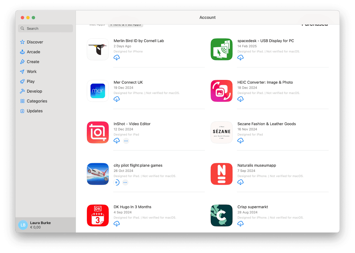 Download iPhone games via the Mac App Store