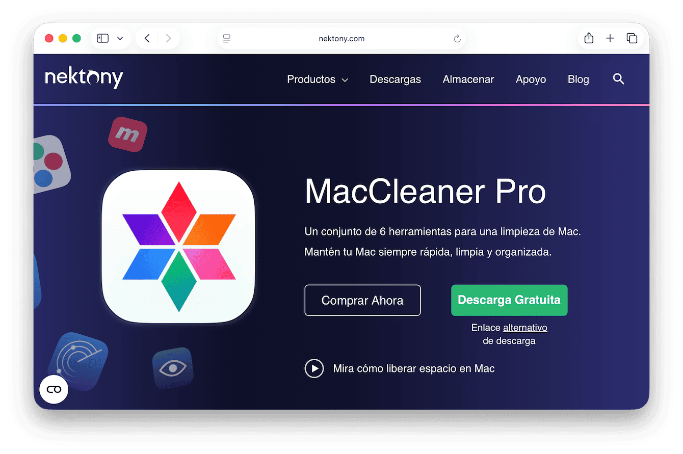 MacCleaner Pro&nbsp;es una herramienta de Nektony
