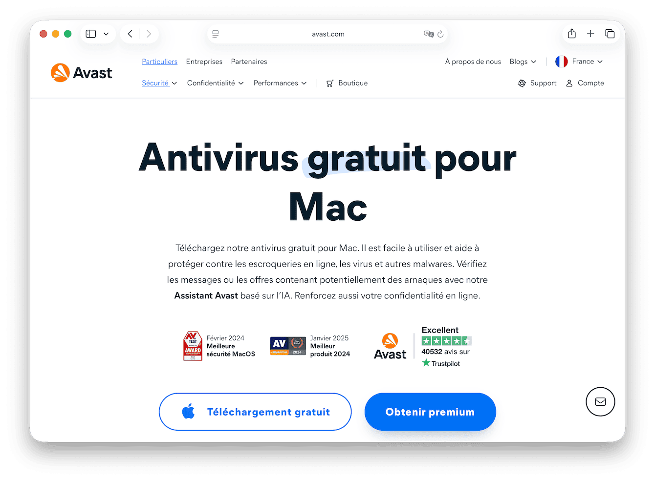 Installez un logiciel antivirus - Avast