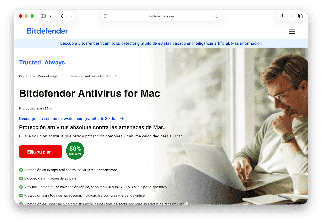 Bitdefender - Un antivirus de primer nivel que garantiza una protecci&oacute;n avanzada sin ralentizar tu dispositivo