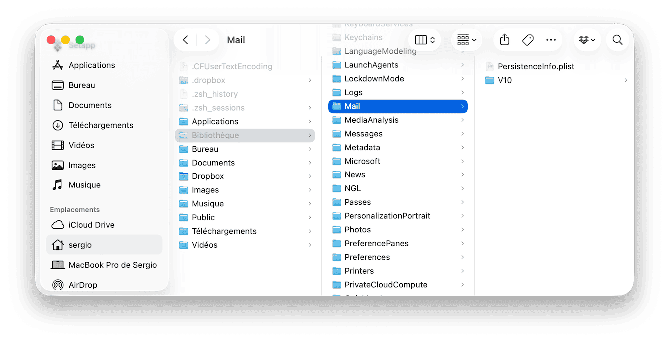 Comment vider manuellement le cache de Mail