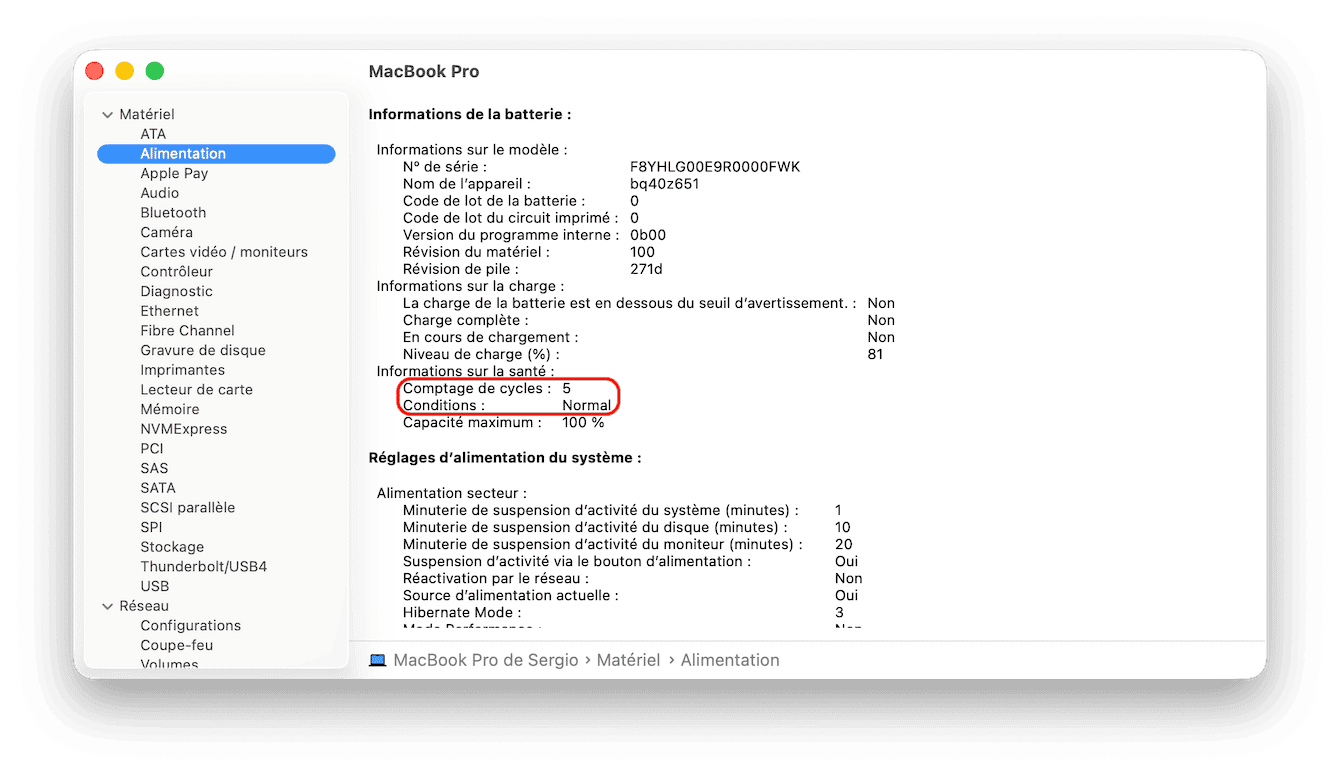 Surveillez l'&eacute;tat de sant&eacute; de votre batterie