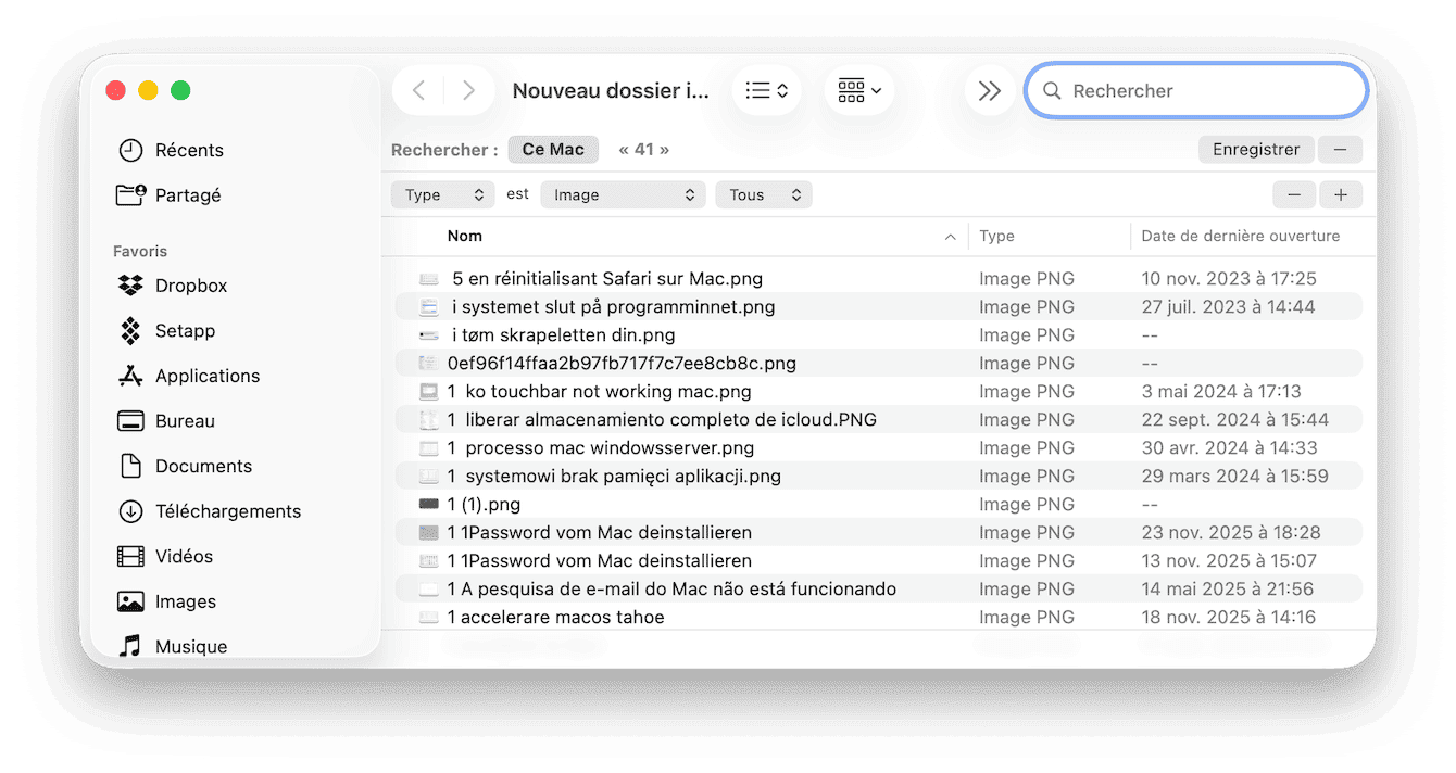 Supprimer les photos en double sur Mac depuis le Finder