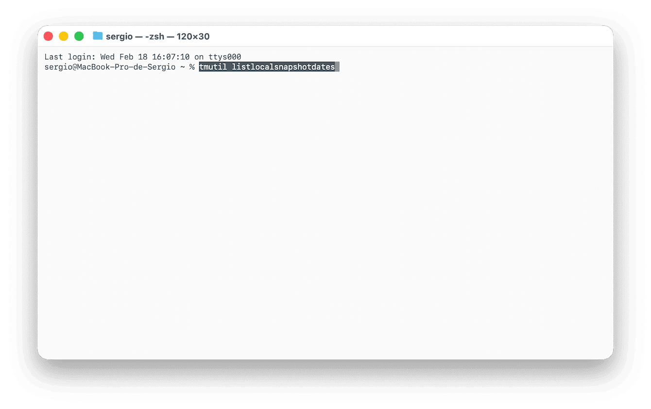 Elimina las copias de seguridad de Time Machine