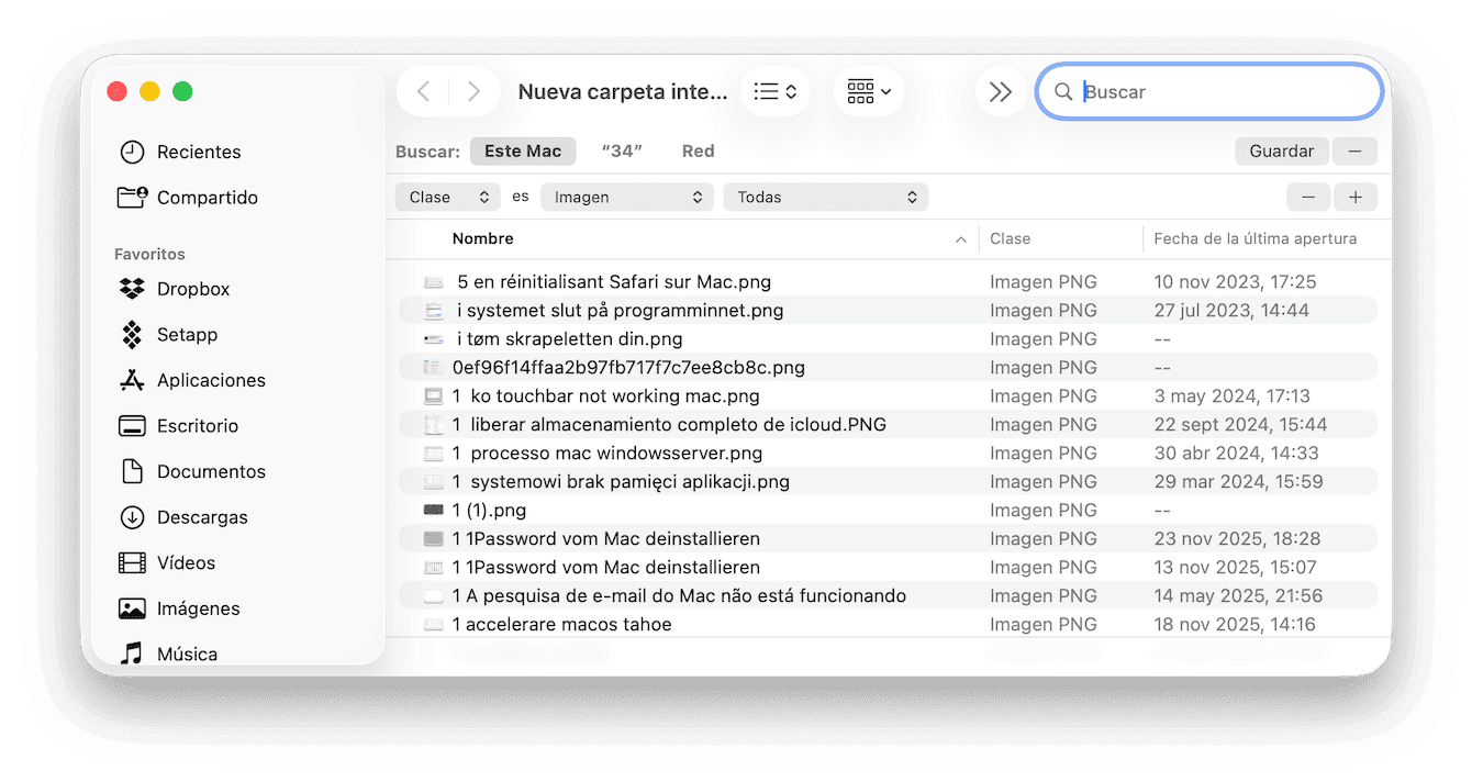 Elimina las fotos duplicadas en el Mac con el Finder