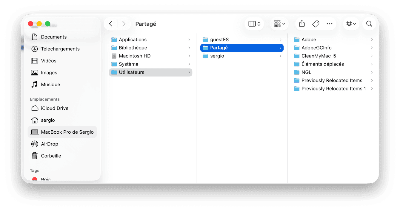 Consultez votre dossier Partag&eacute;