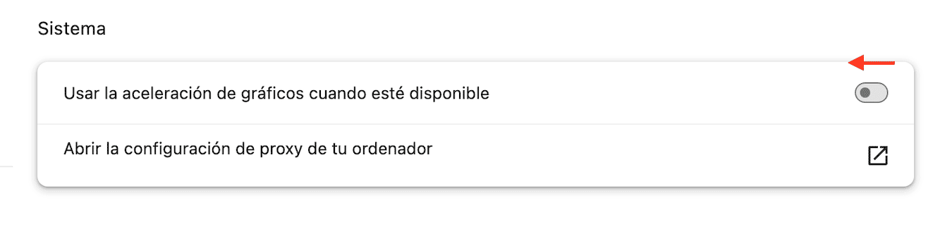 Desactiva la aceleraci&oacute;n de gr&aacute;ficos