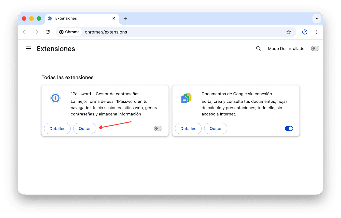 C&oacute;mo eliminar las extensiones de Chrome