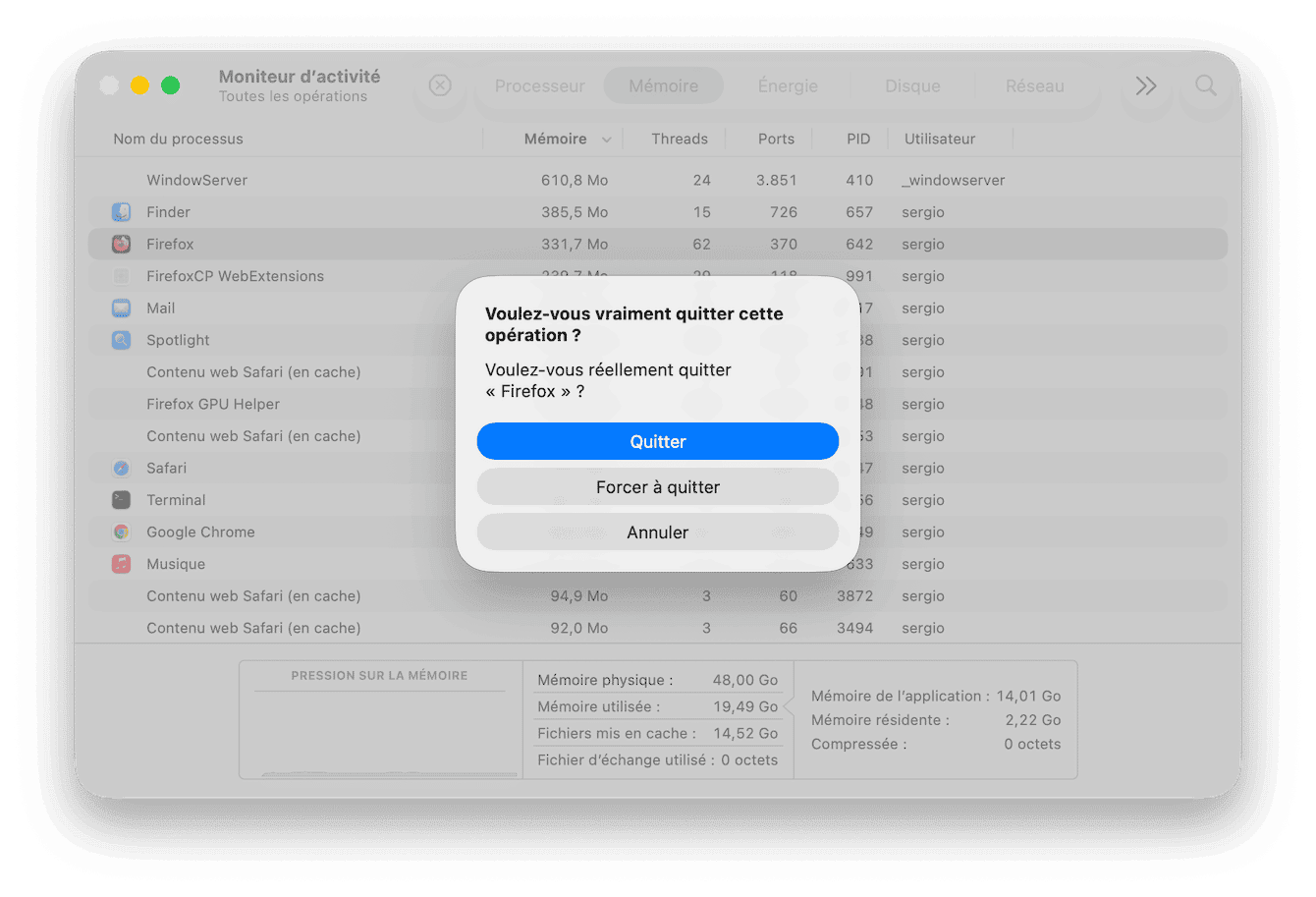 Consultez le Moniteur d&rsquo;activit&eacute;