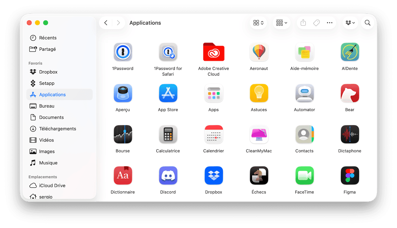 Supprimez les applications dont vous ne vous servez pas
