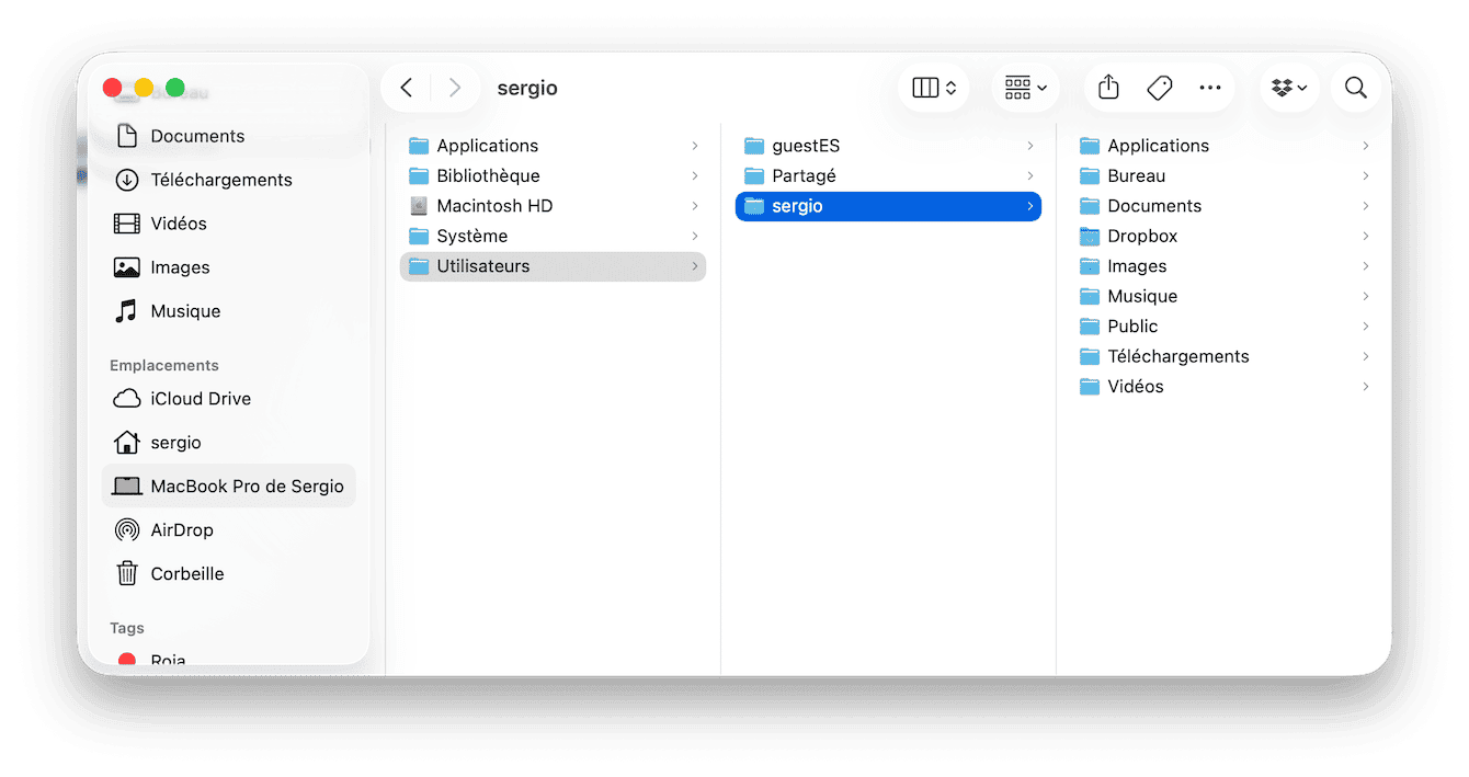 Consultez vos dossiers Utilisateurs