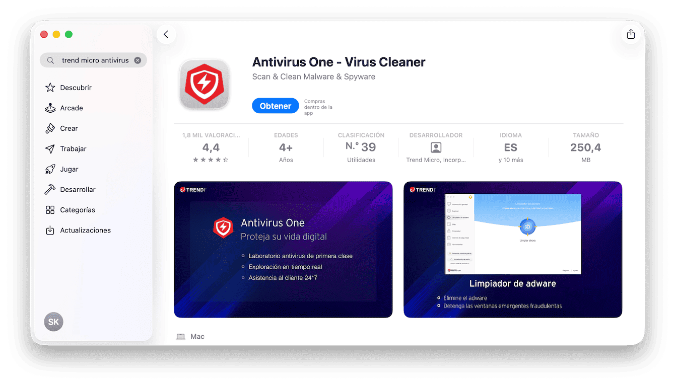 Trend Micro Antivirus para Mac