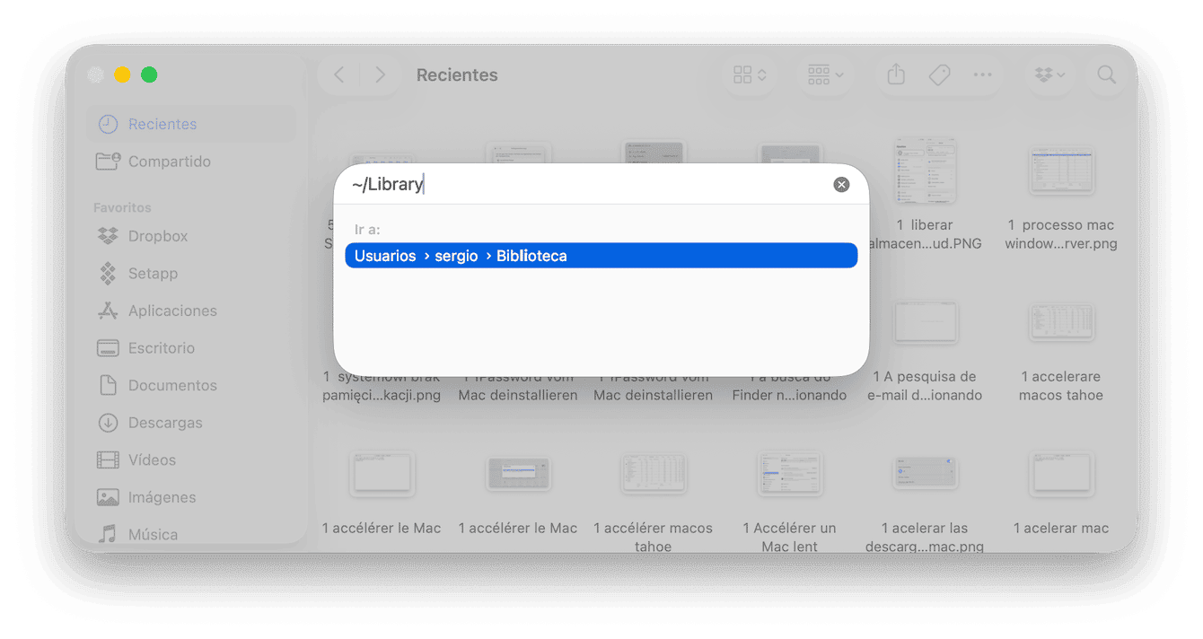 Es posible que el icono de la app est&eacute; en la Papelera, pero no sus archivos restantes