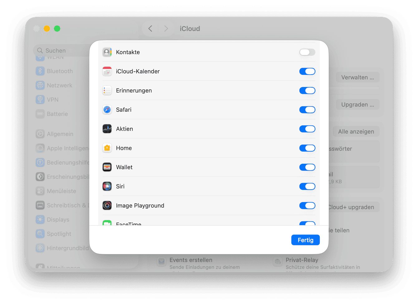 Fehlerbehebung bei bestimmten Apps