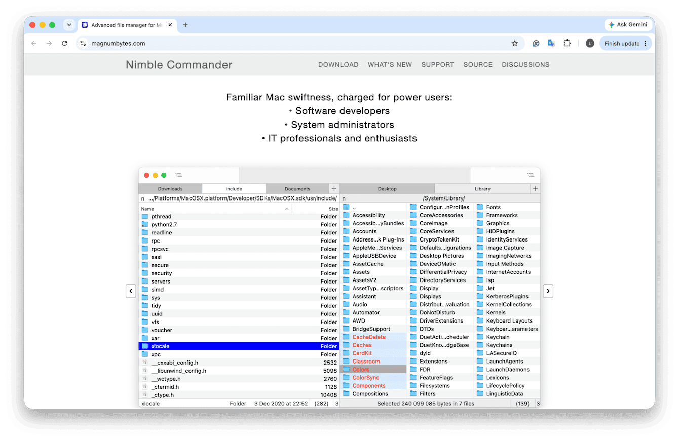 Nimble Commander file manager