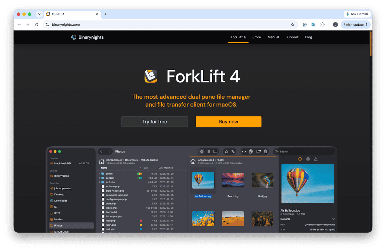 ForkLift 4 file manager