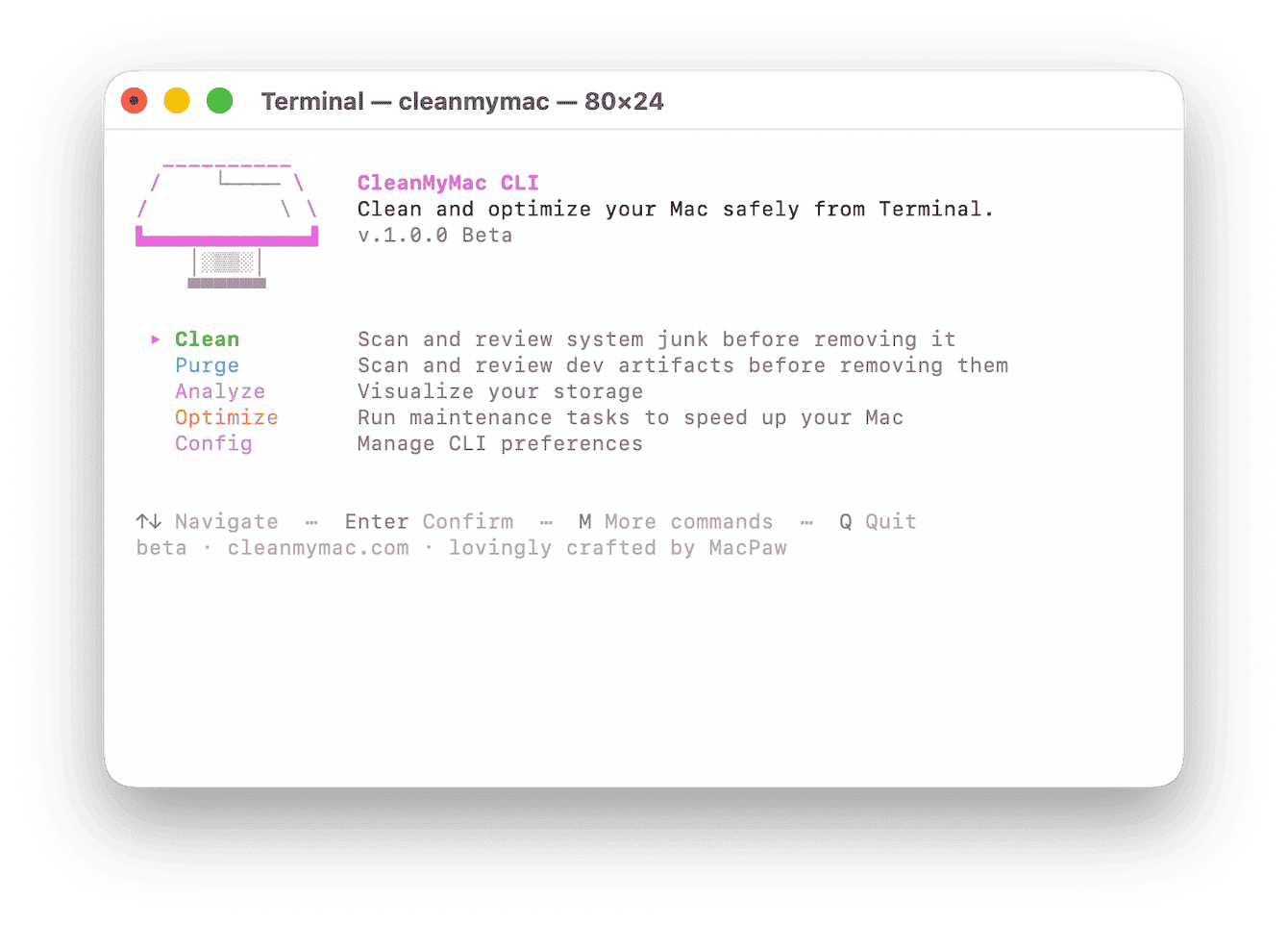 CleanMyMac CLI