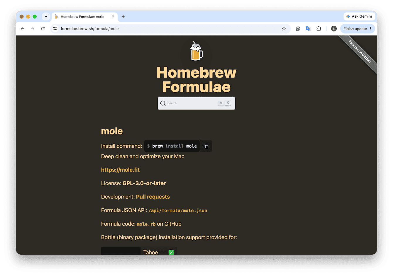How to install Mole with Homebrew