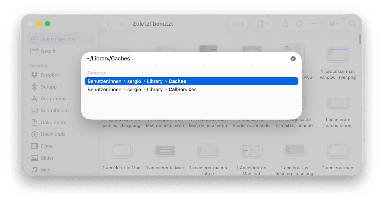 Outlook-Cache auf dem Mac manuell l&ouml;schen
