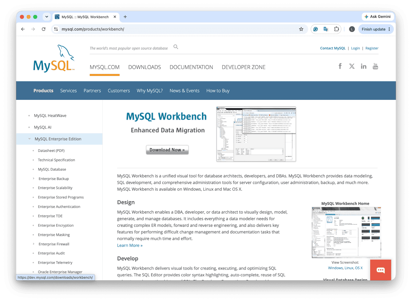 MySQL Workbench tool