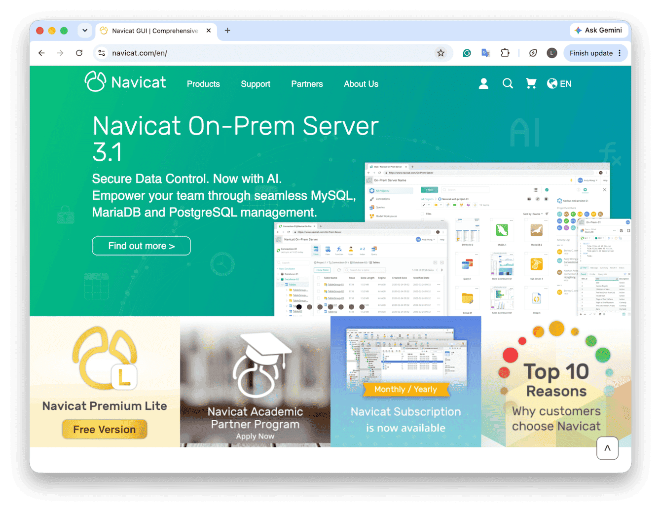 Navicat database client