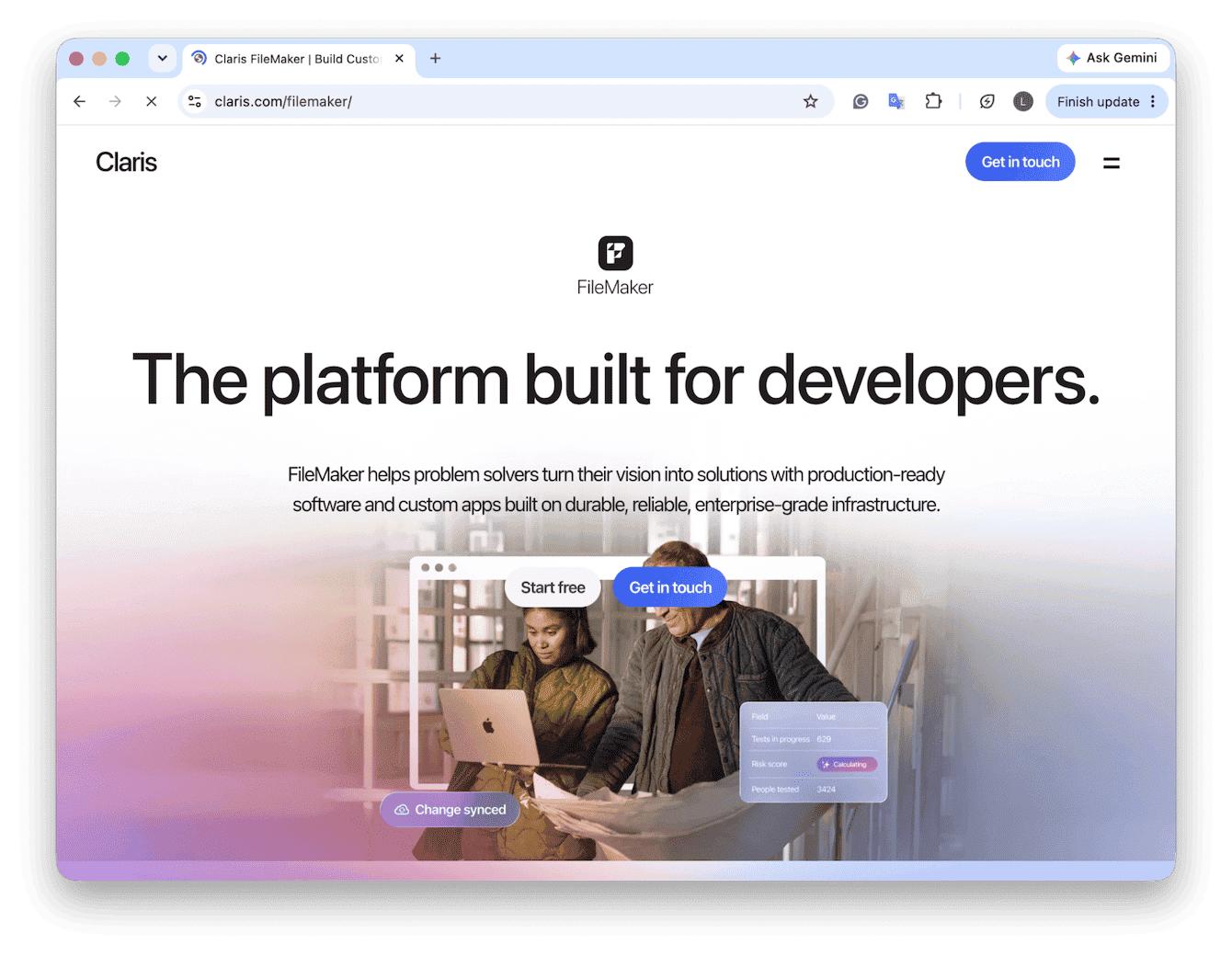  Claris FileMaker database client