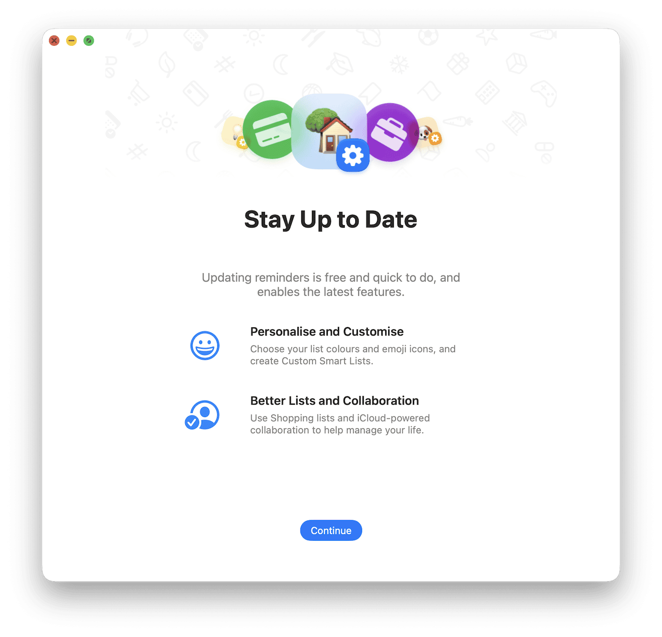 Menu bar red close button