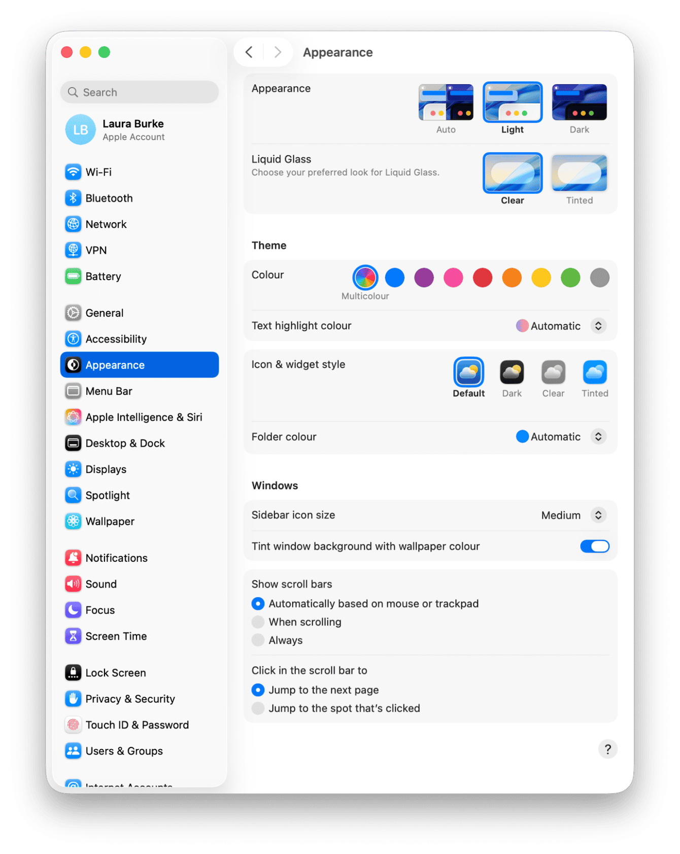 Switch out of Dark Mode