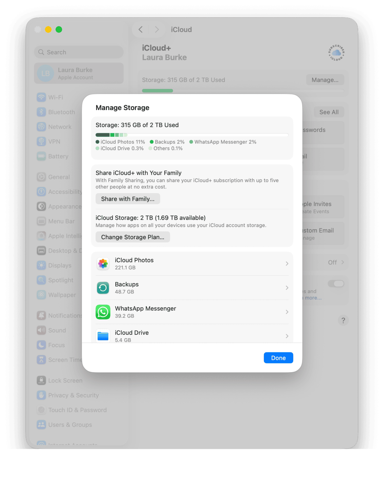 Clean up iCloud itself
