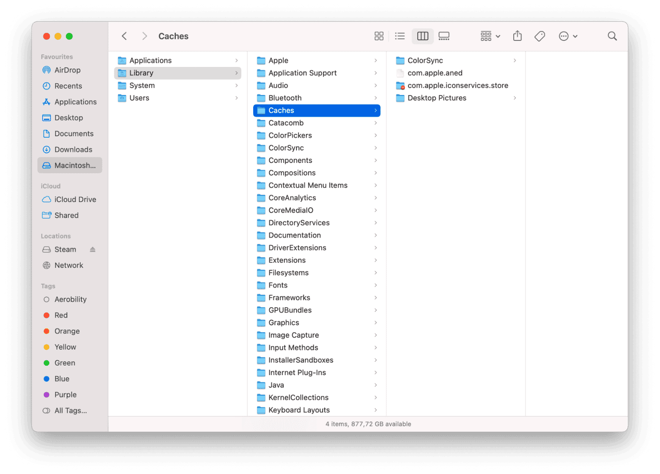 Supprimez vos fichiers cache