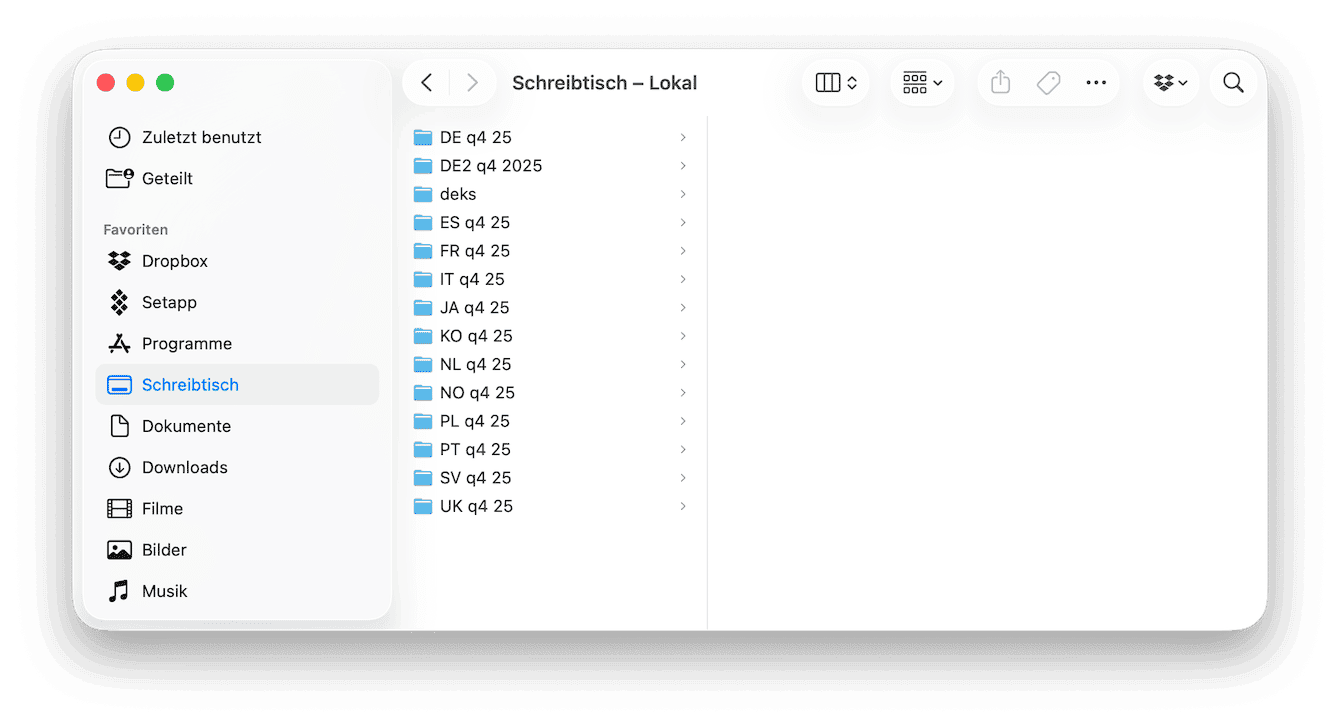 Klicken Sie auf das Finder-Symbol in Ihrem Dock