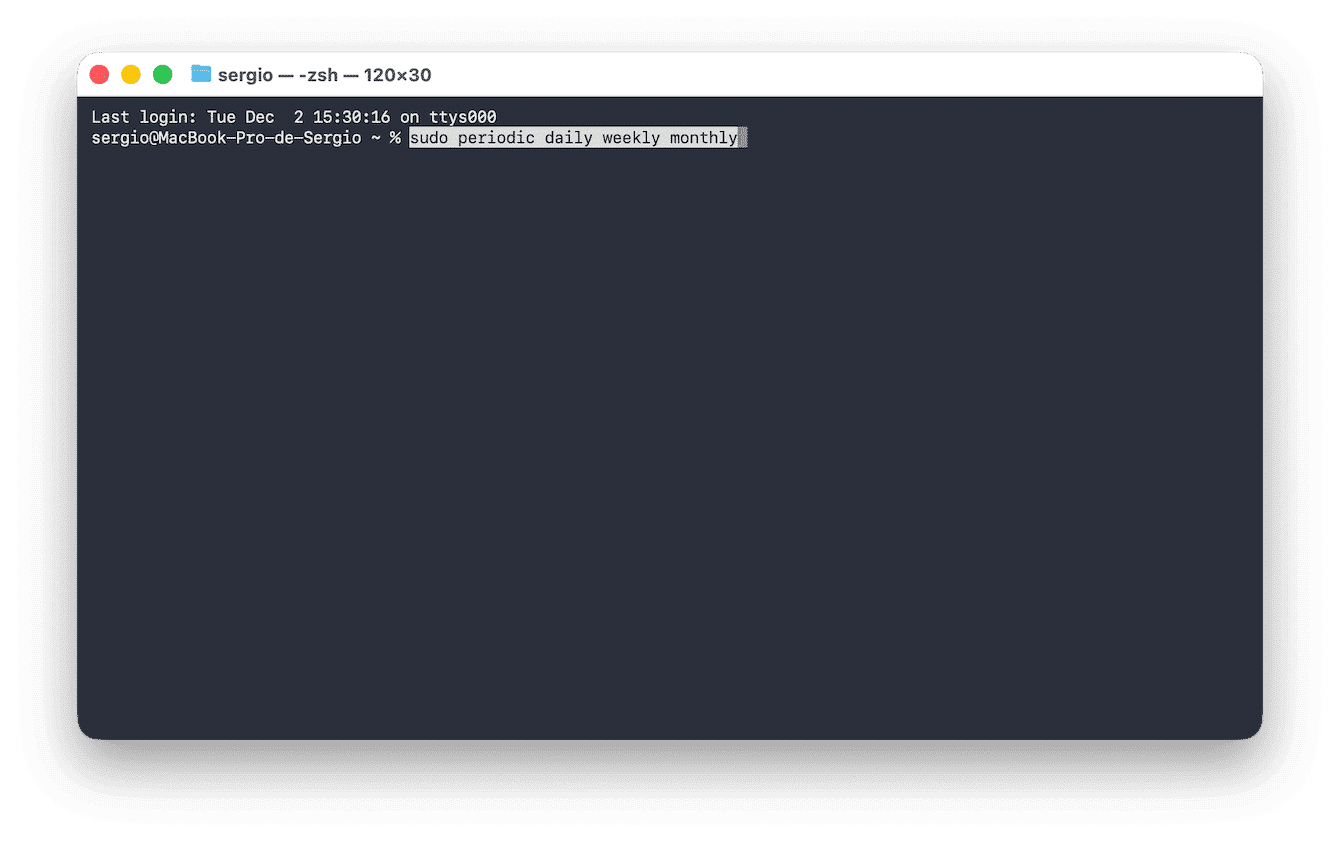 Ausf&uuml;hren von Wartungsskripten mit Terminal
