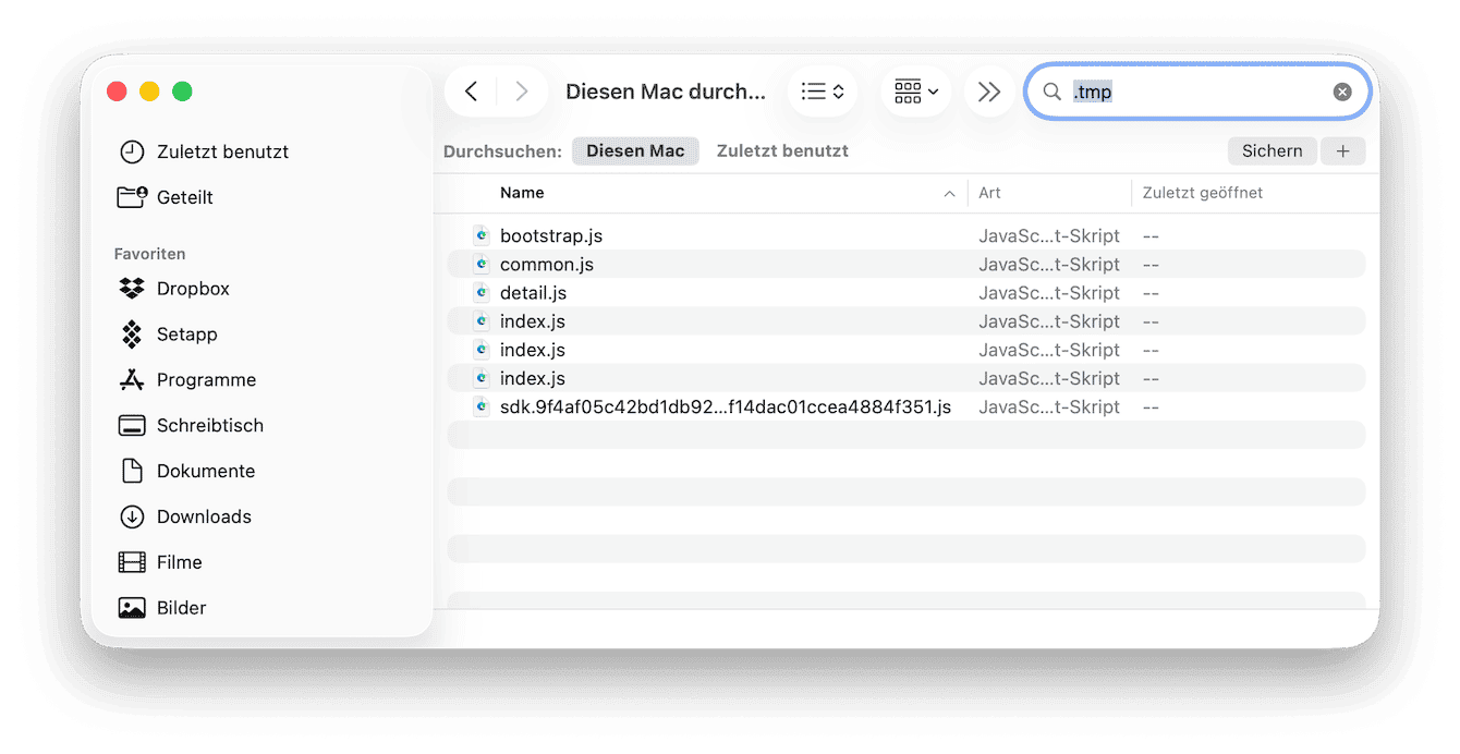 Tempor&auml;re Dateien l&ouml;schen