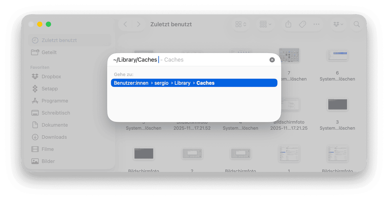 App-Cache auf dem Mac entfernen