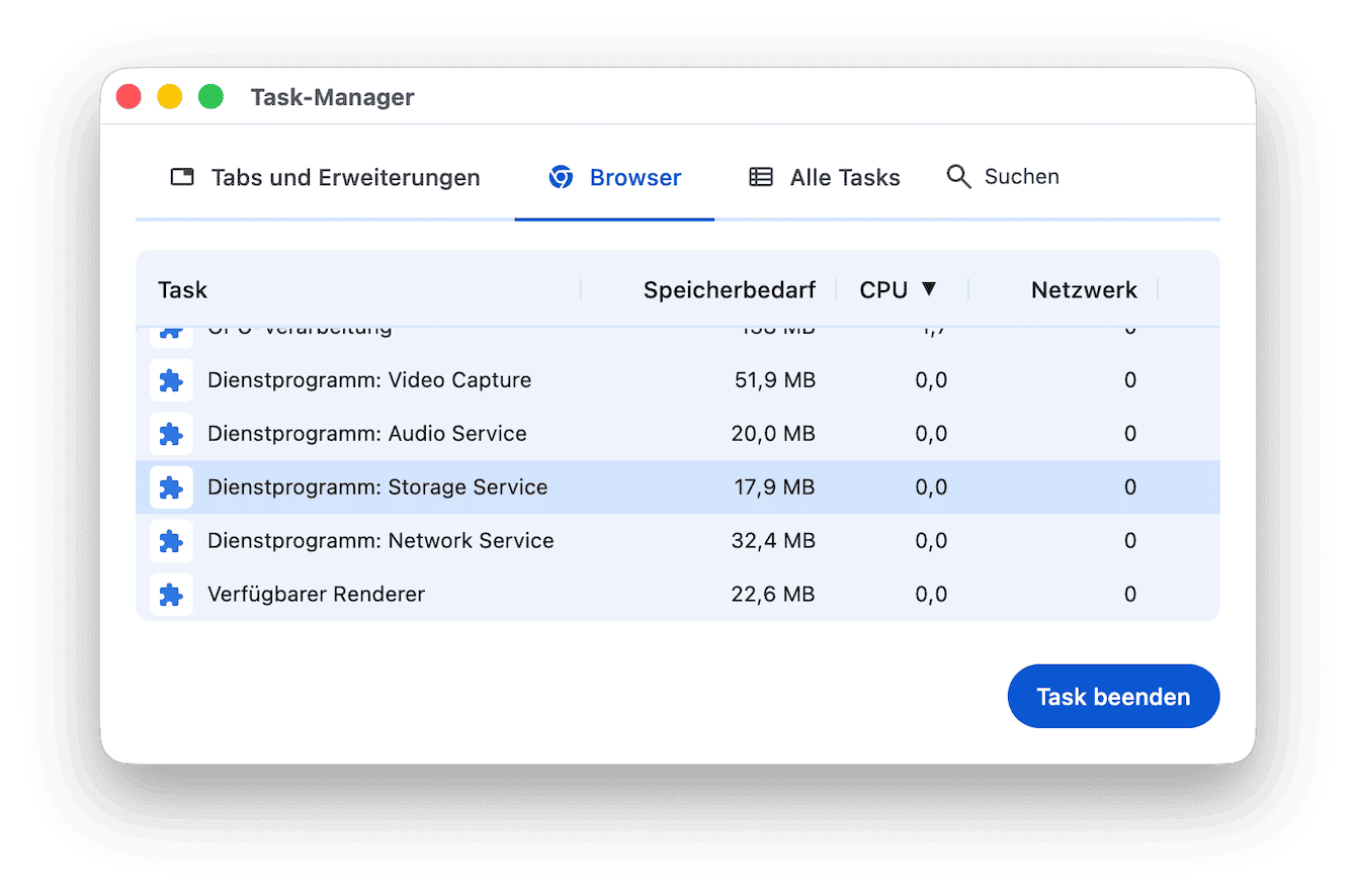 Beenden Sie unerw&uuml;nschte Prozesse&nbsp;